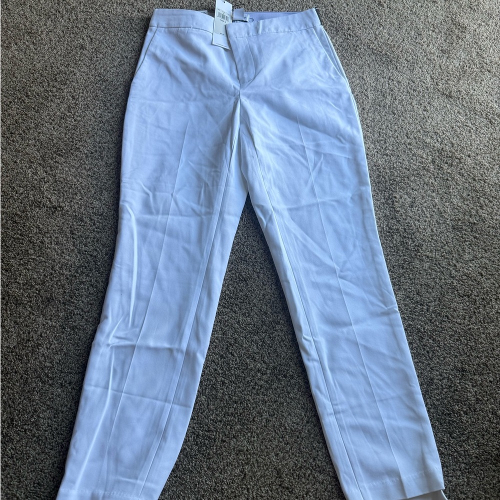 Calvin Klein White Relaxed Fit Pants